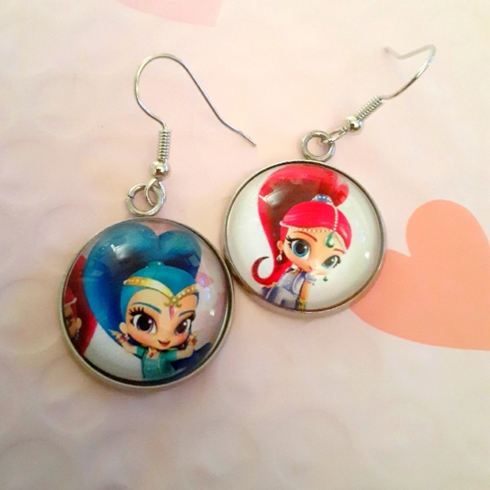 ❤Shimmer & Shine Character Earrings💙